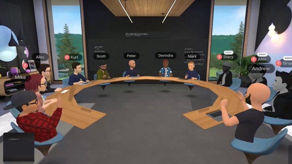 Horizon Workroom App snímka obrazovky (zdroj: vr-expert.com)